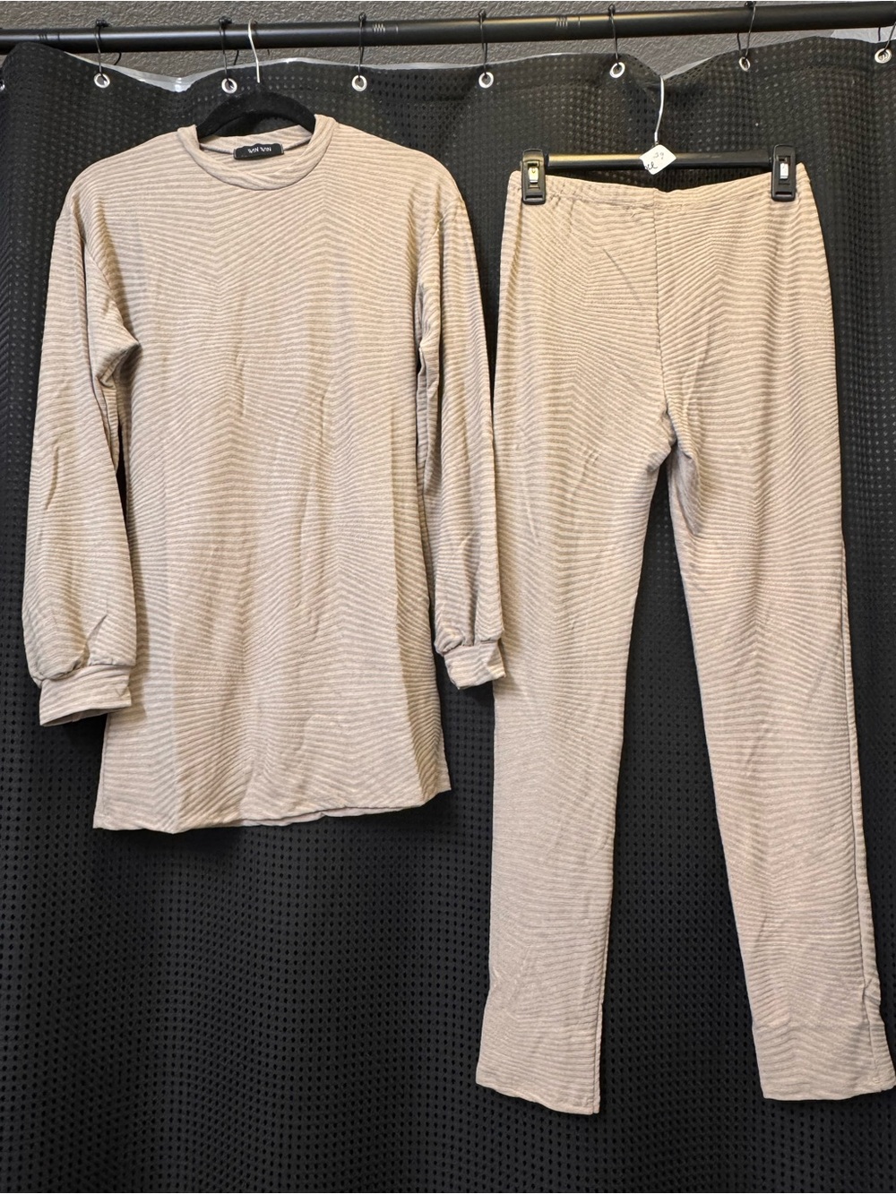 ✨ Win Win Ribbed Knit Lounge Set — Cream ✨ - Picture 2 of 4